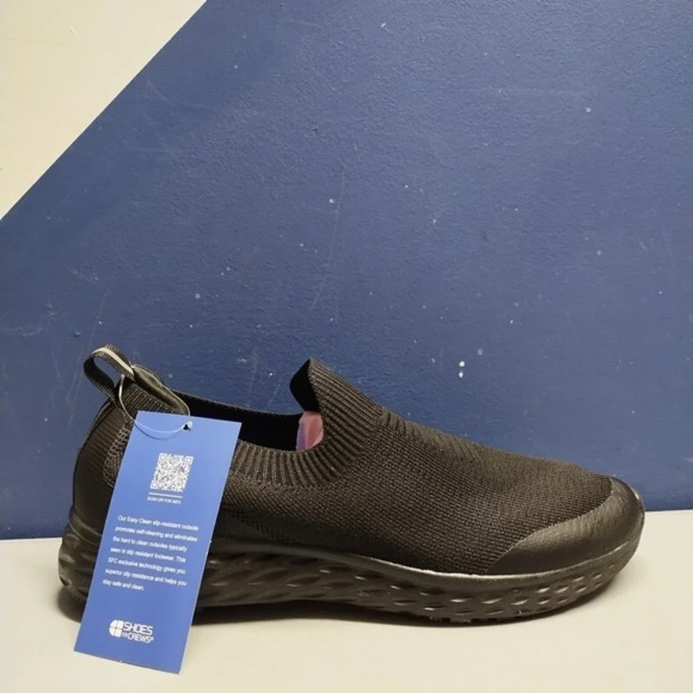 Shoes For Crews Everlight Slip On Sneakers Womens Size 11‎ Black Slip Resistant